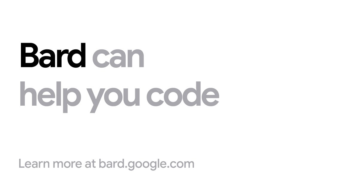 Ahora, Bard te ayuda a codificar.