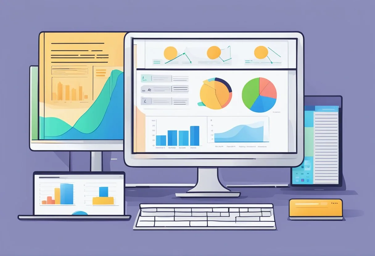 Las Mejores Herramientas de IA para Contabilidad: Una Guía Completa 3 A computer screen displaying AI accounting tools improving accuracy and reducing errors