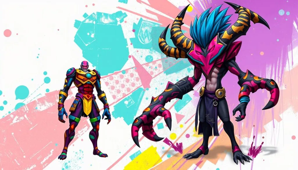 Diseño de personajes color y textura