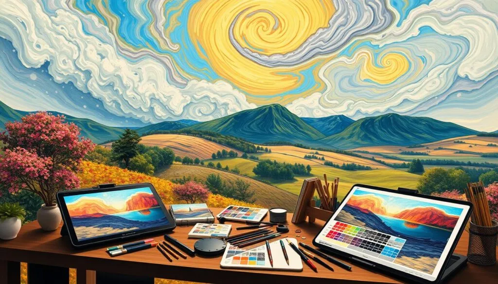 Herramientas de IA para arte impresionista