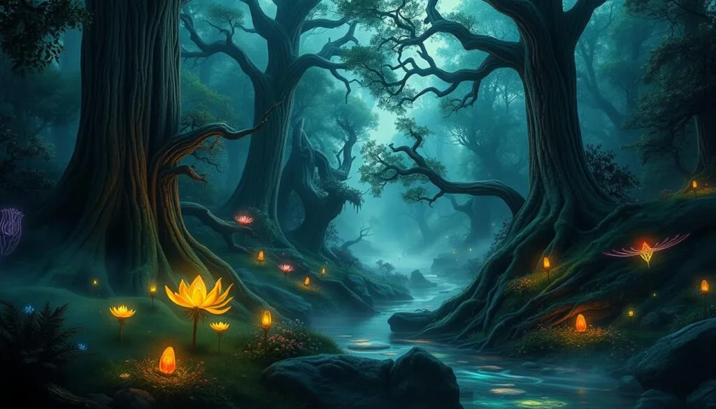 Midjourney ilustraciones de IA paisaje
