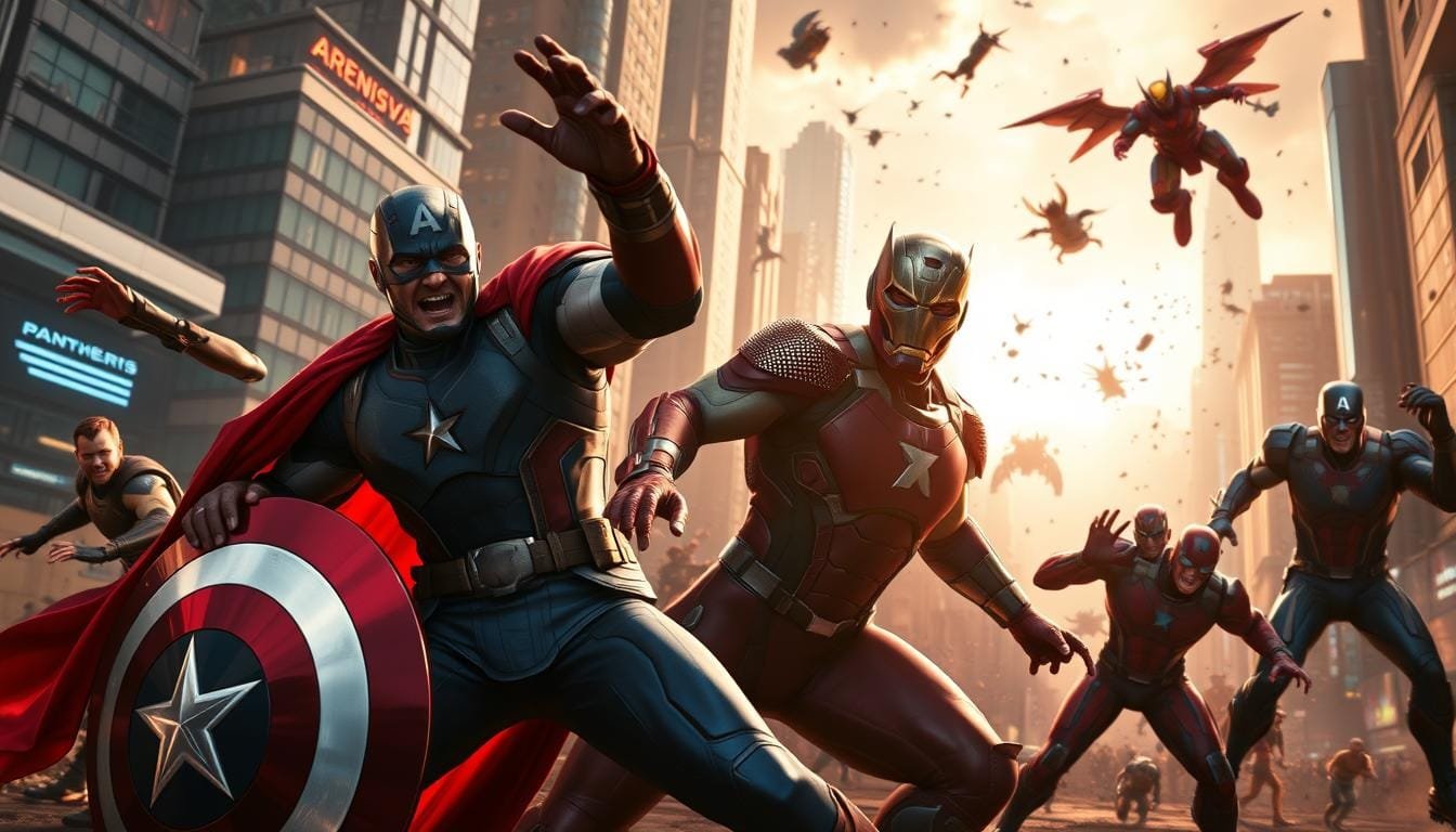 Prompt para crear imagen de Avengers