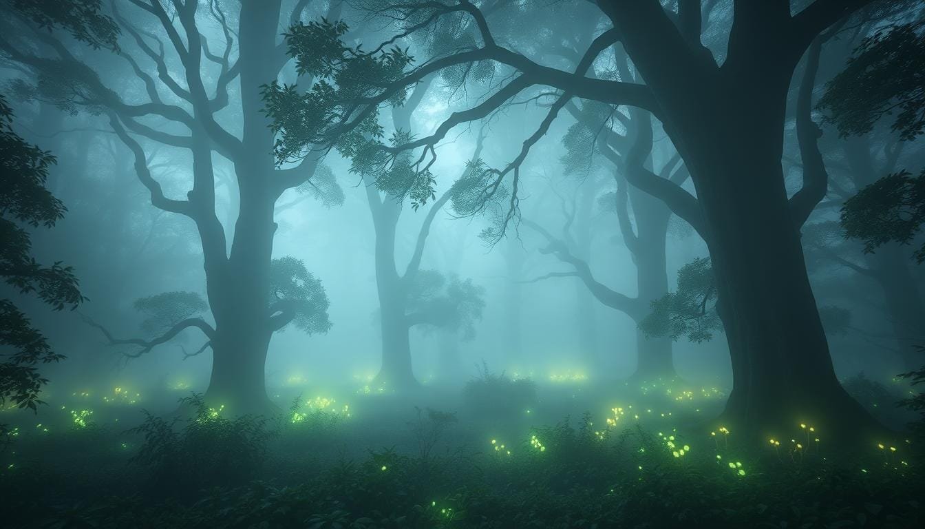 Prompt para crear imagen de Bosques Místicos