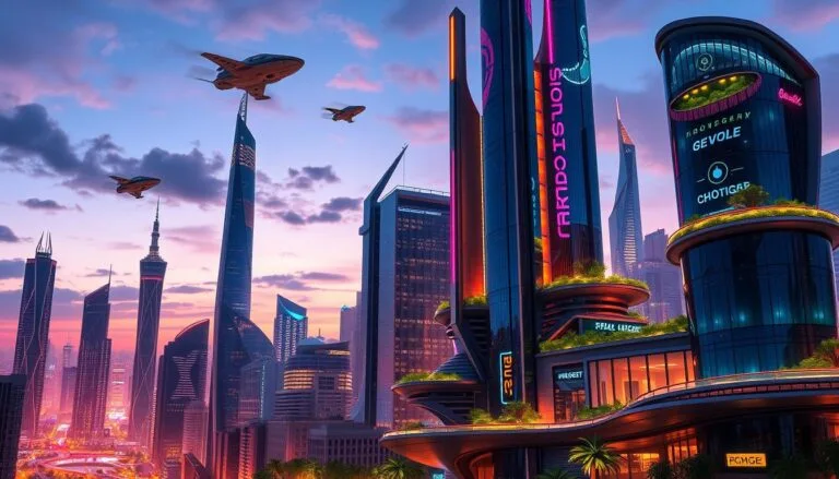 Mejores Prompts para Crear Imágenes de Ciudades Futuristas con IA 3 Prompt para crear imagen de Ciudades Futuristas