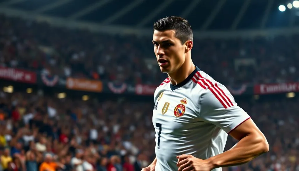 Mejores Prompts para Crear Imágenes de Cristiano Ronaldo con IA 1 Prompt para crear imagen de Cristiano Ronaldo