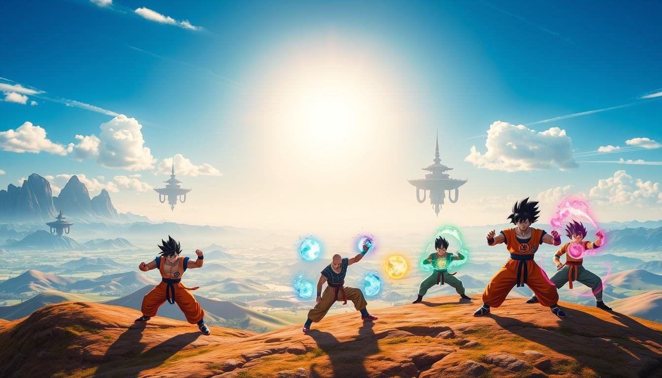 Mejores Prompts para Crear Imágenes de Dragon Ball con IA 1 Prompt para crear imagen de Dragon Ball