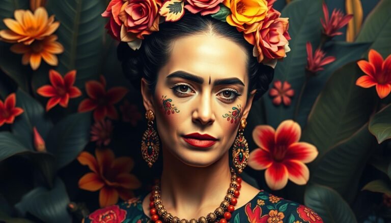 Prompt para crear imagen de Frida Kahlo