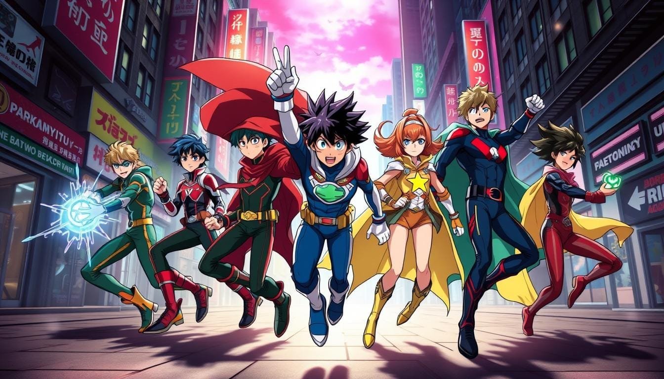 Mejores Prompts para Crear Imágenes de My Hero Academia con IA 1 Prompt para crear imagen de My Hero Academia