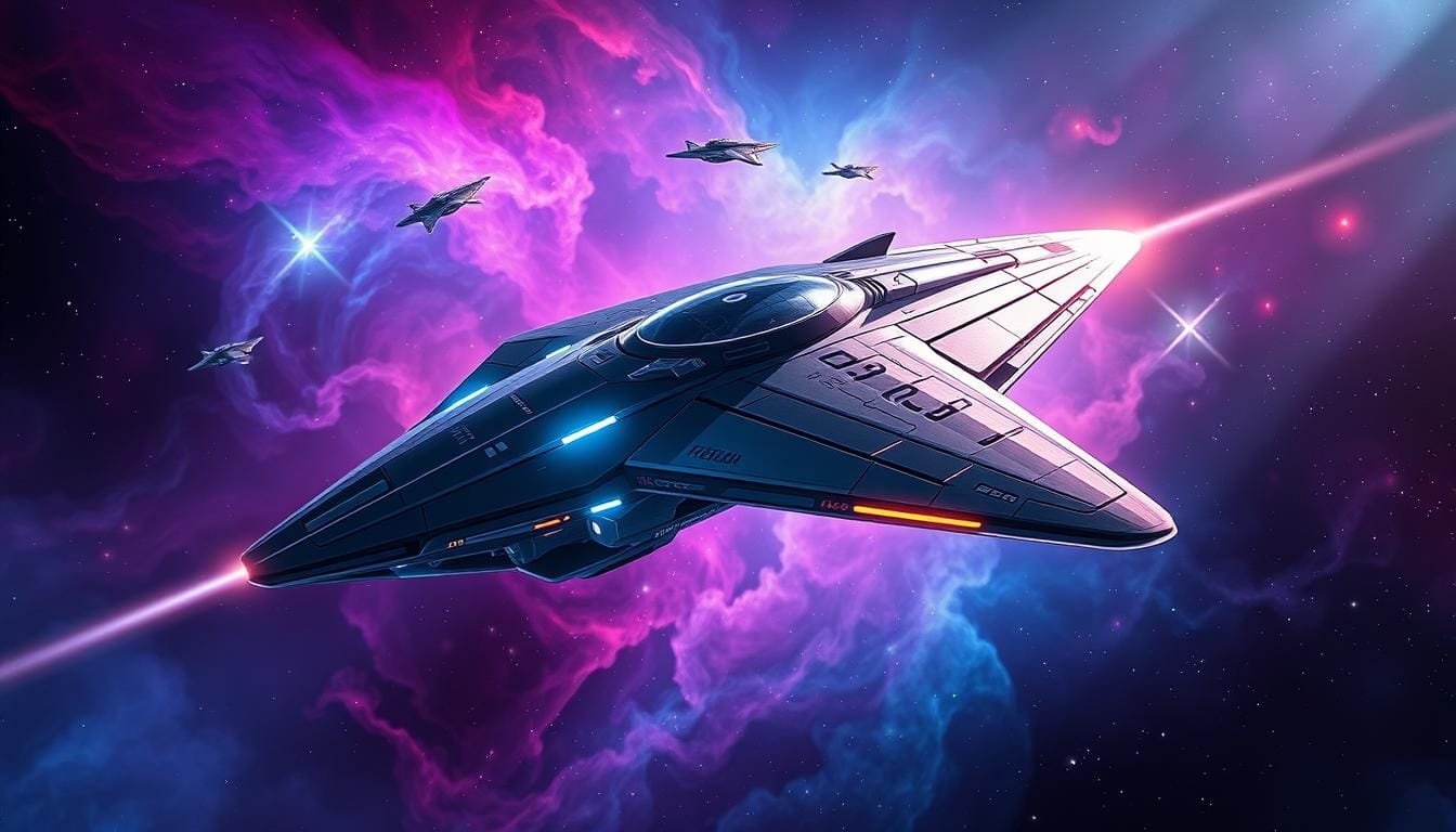 Mejores Prompts para Crear Imágenes de Naves Espaciales con IA 1 Prompt para crear imagen de Naves Espaciales