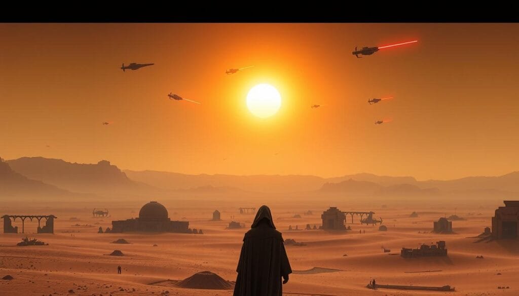 Mejores Prompts para Crear Imágenes de Star Wars con IA 1 Prompt para crear imagen de Star Wars