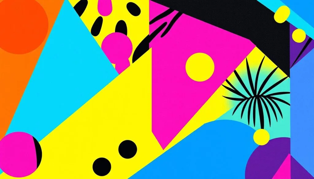 arte digital estilo Memphis