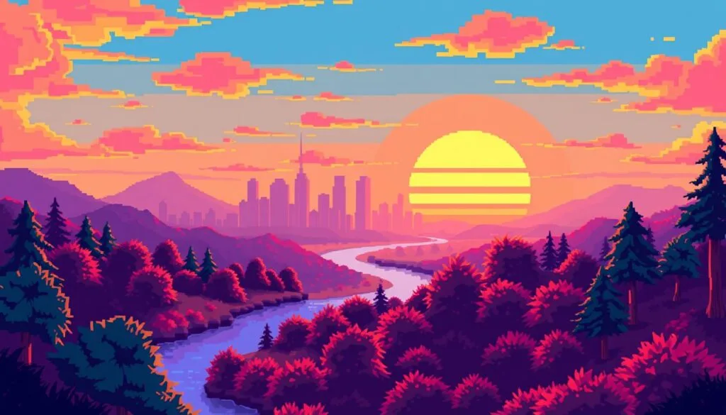 arte pixel retro
