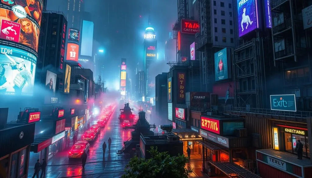 atmósfera y ambientación estilo Cyberpunk