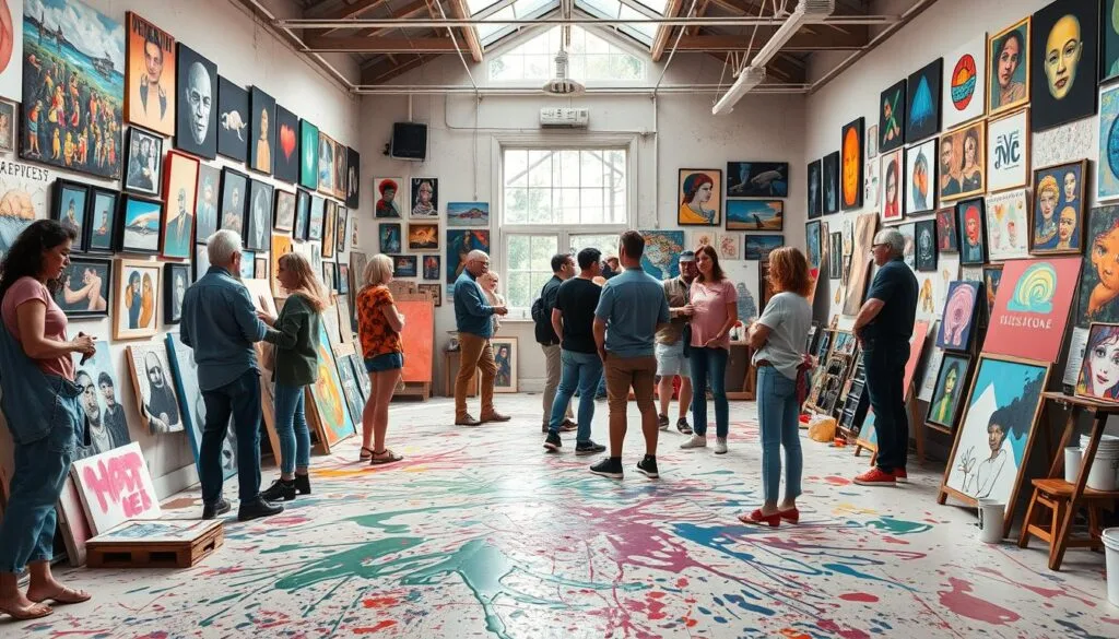 compartir obras de arte