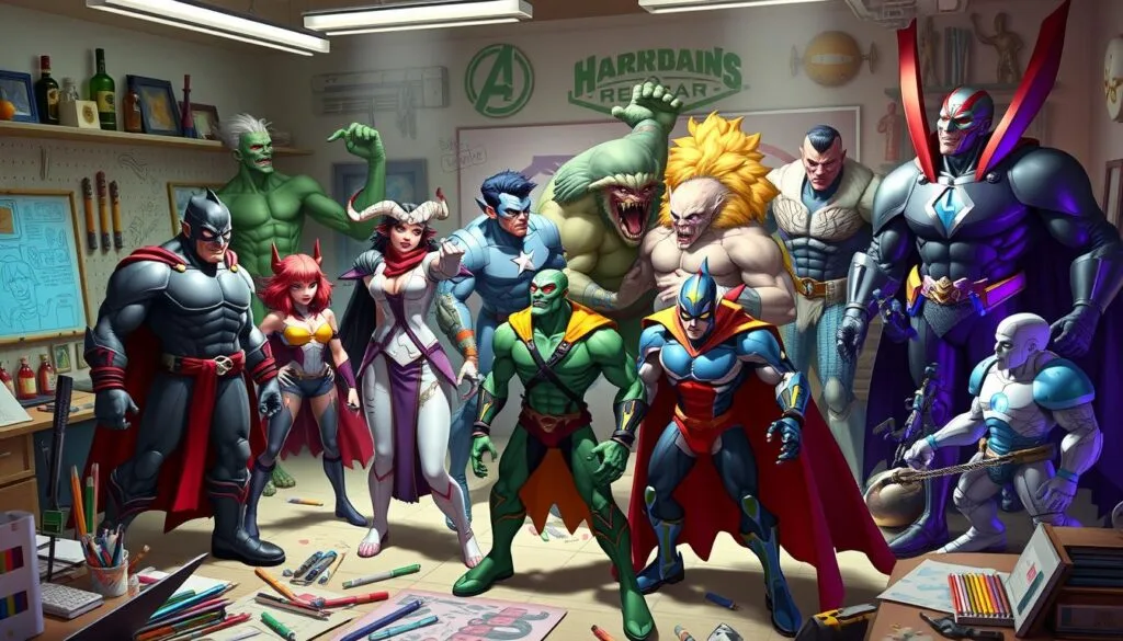 creación de personajes
