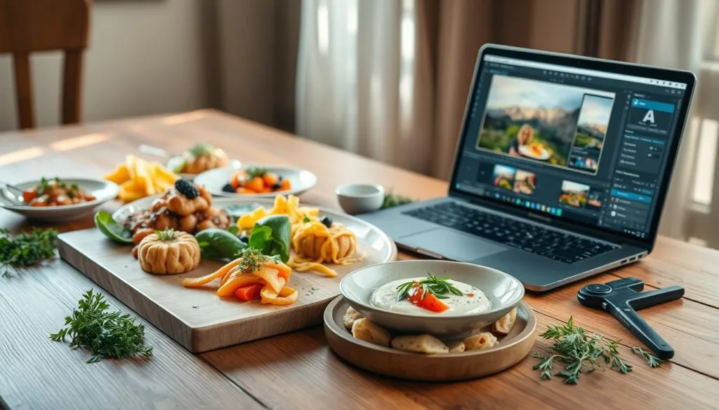 edición en fotografía gastronómica