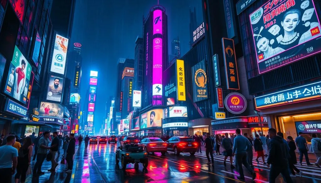 ejemplos de prompts Cyberpunk