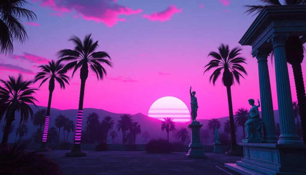 ejemplos de prompts Vaporwave ejemplos de prompts Vaporwave