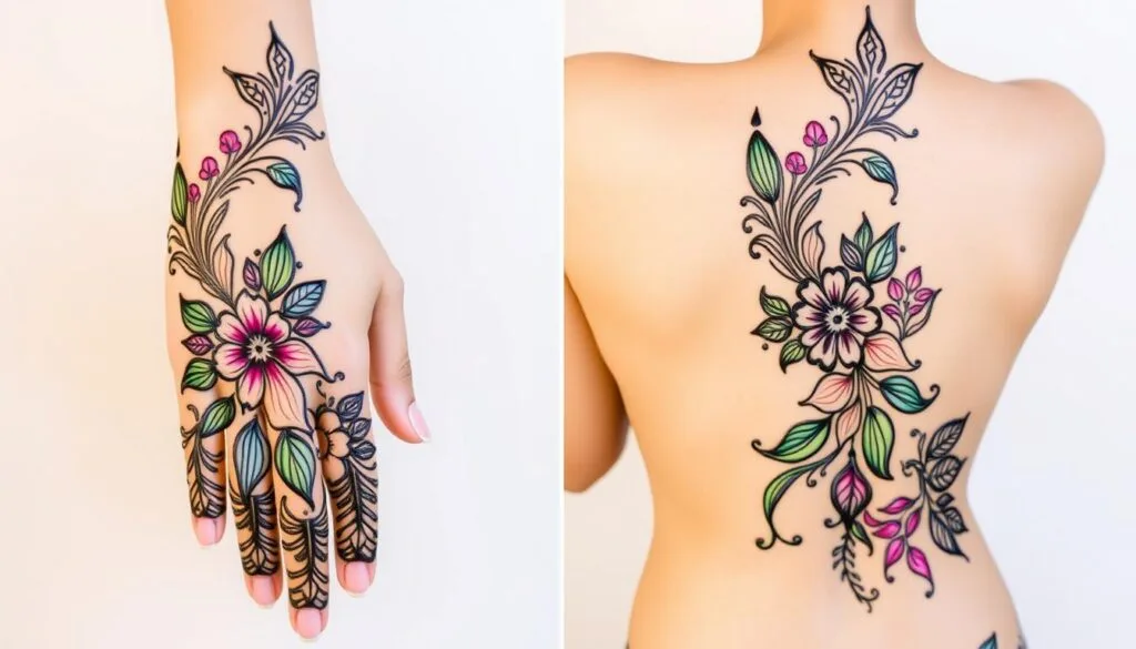 ejemplos de prompts en arte moderno henna