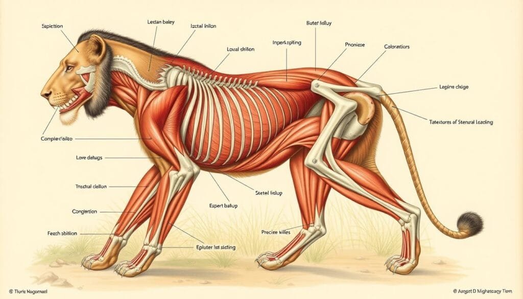 ejemplos de prompts para ilustraciones de anatomía animal