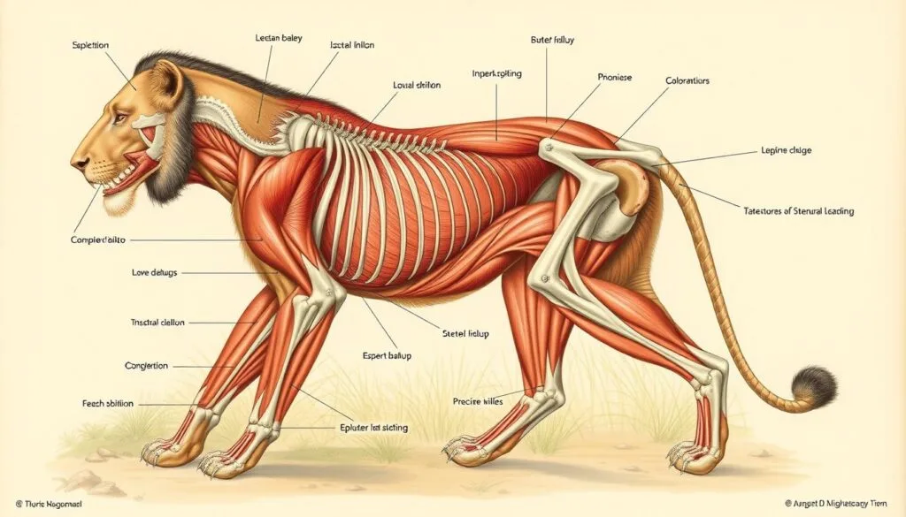 ejemplos de prompts para ilustraciones de anatomía animal