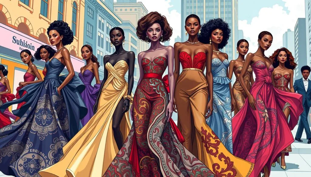 ejemplos de prompts para ilustraciones de moda