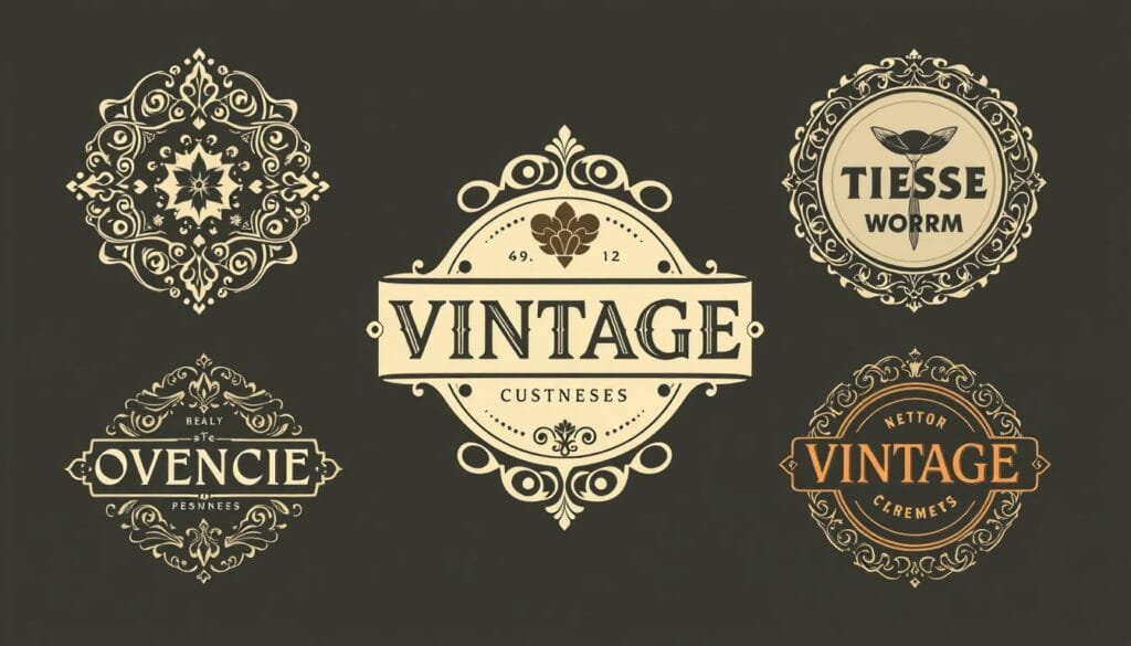 ejemplos de prompts para logotipos vintage