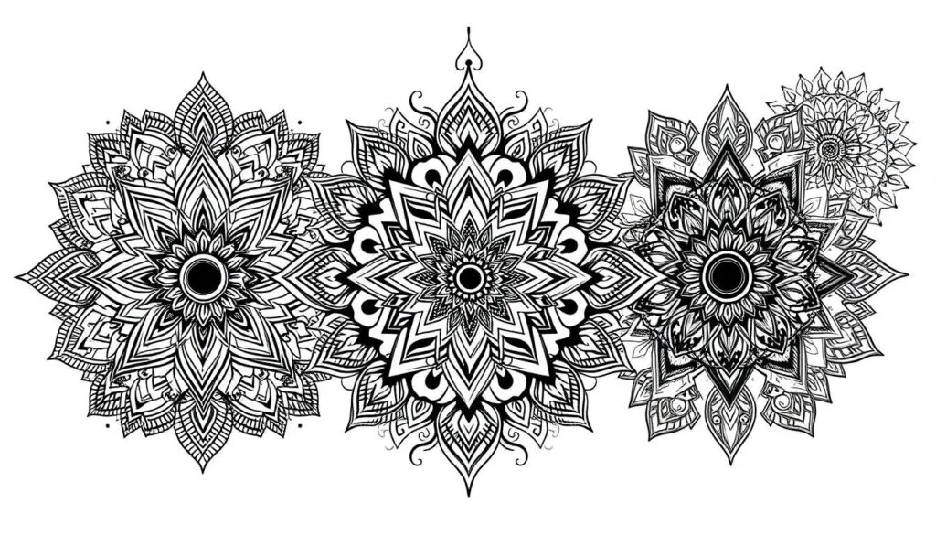 ejemplos de prompts para tatuajes de mandalas