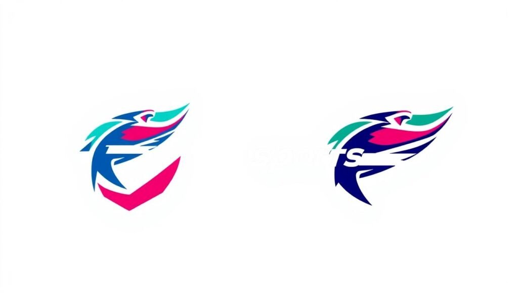 estilo de diseño en logotipos deportivos