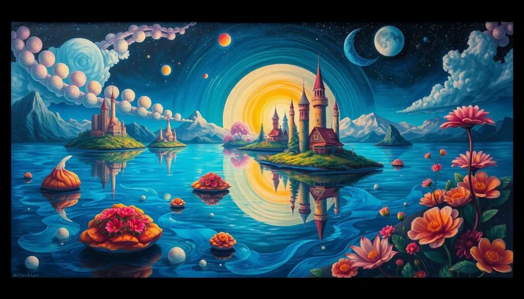 estilos artísticos en paisajes oníricos