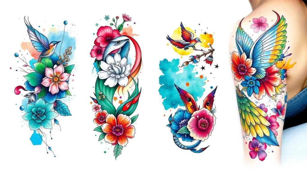 estilos de tatuajes watercolor