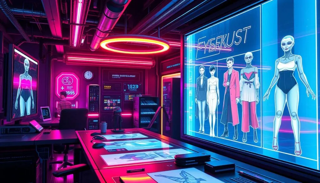 herramientas de IA para crear ilustraciones de moda cyberpunk