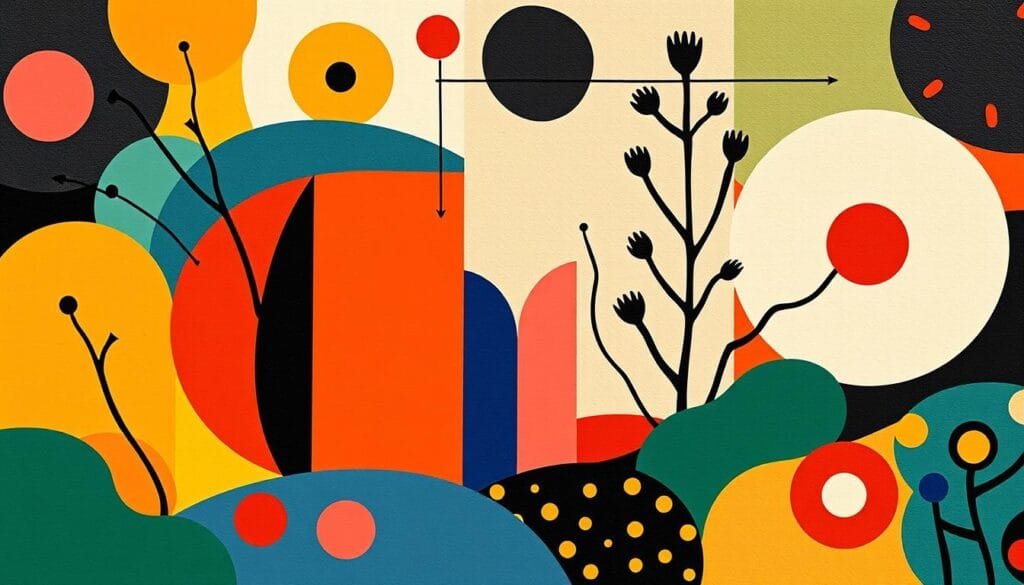 prompt para crear arte digital estilo memphis con IA