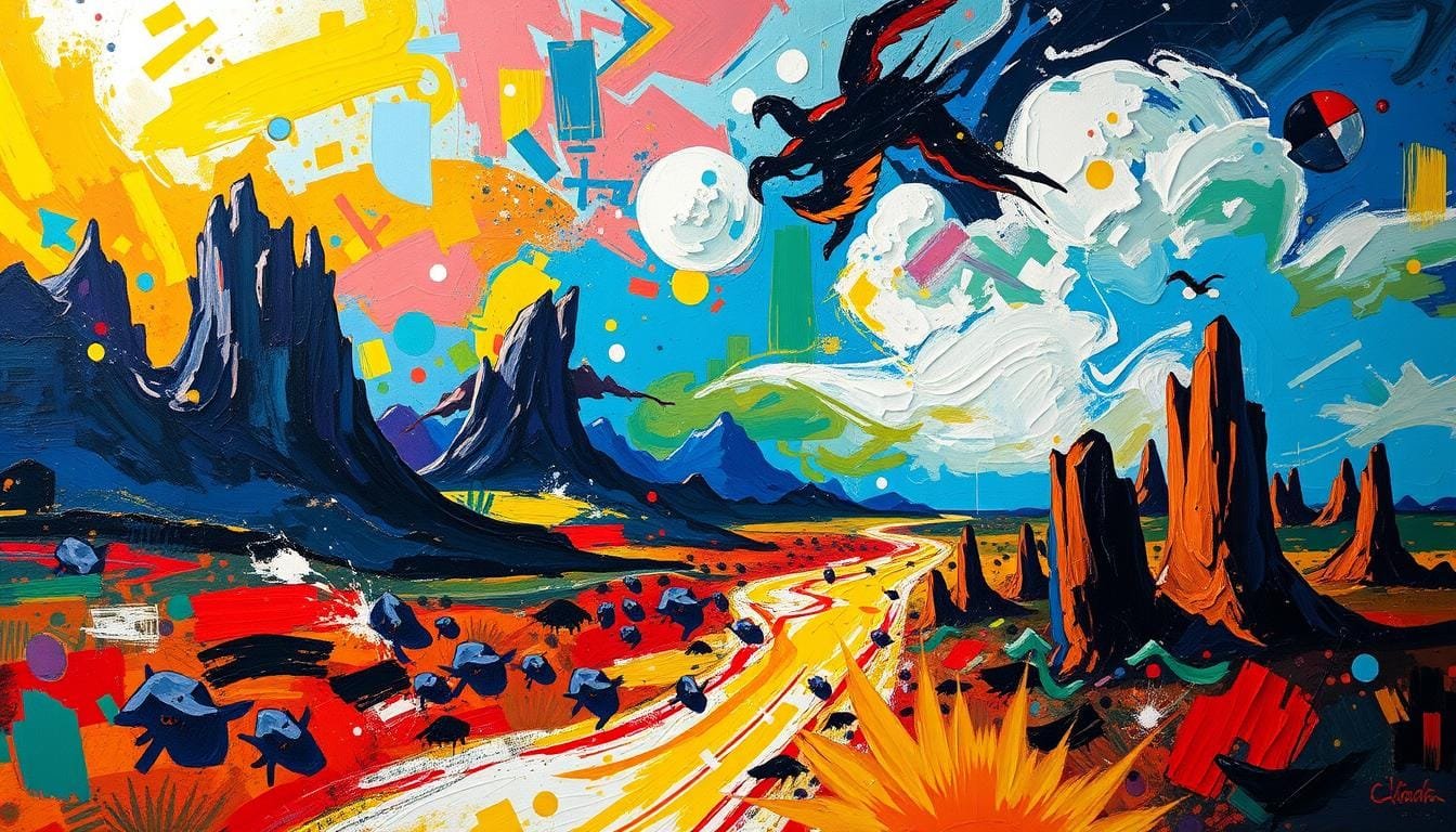 prompt para crear arte digital expresionista con IA