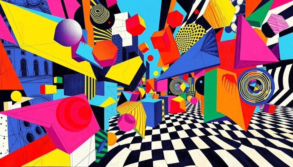 prompt para crear arte op con IA