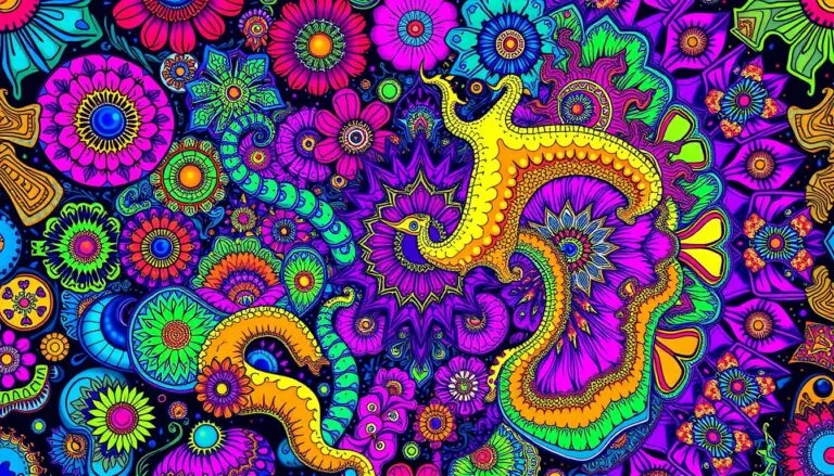 Mejores Prompts para Crear Arte Psicodélico: Genera Visiones Alucinantes y Coloridas 7 prompt para crear arte psicodélico