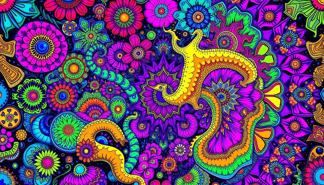 prompt para crear arte psicodélico