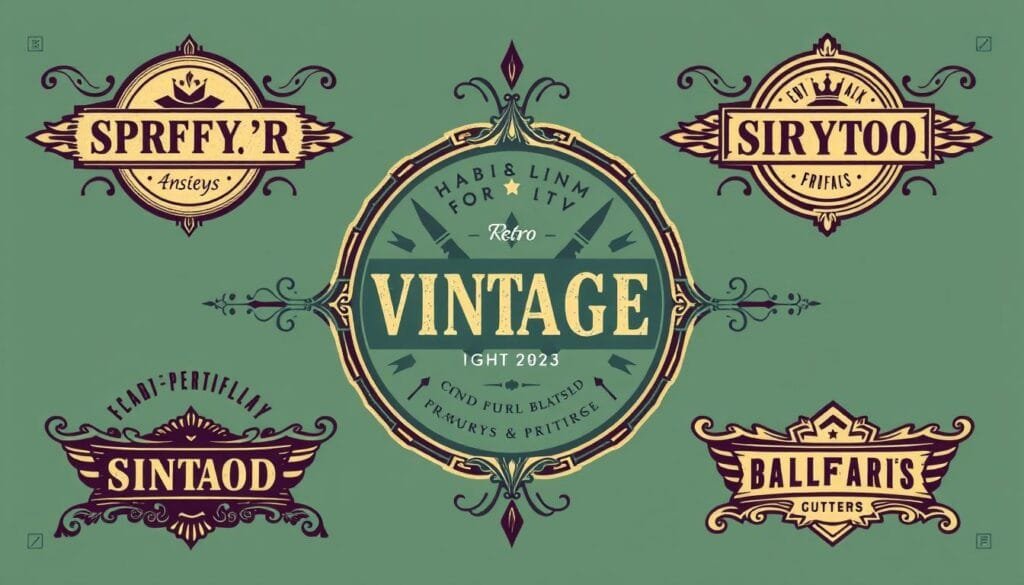 prompt para crear diseños de logotipos vintage