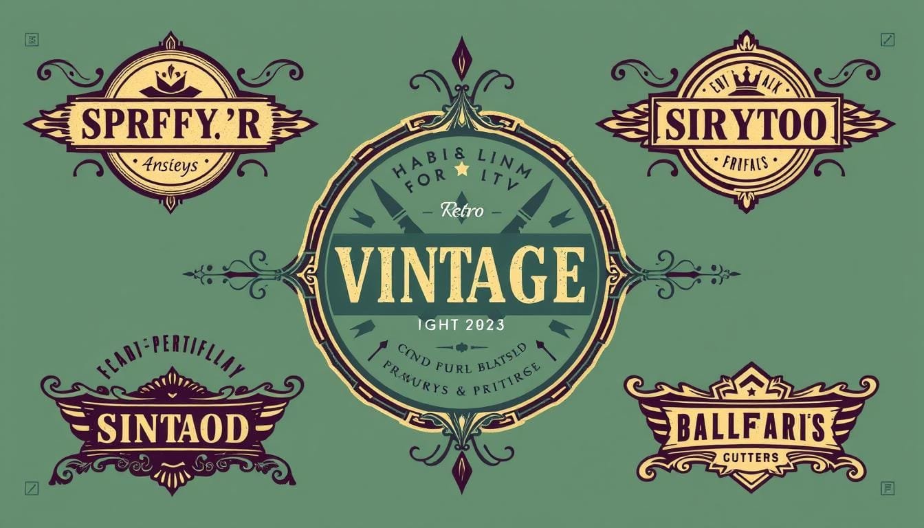 prompt para crear diseños de logotipos vintage