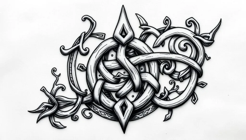 Mejores Prompts para Crear Diseños de Tatuajes Célticos con IA 1 prompt para crear diseños de tatuajes célticos