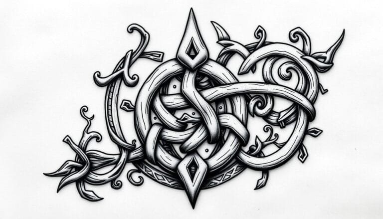 prompt para crear diseños de tatuajes célticos