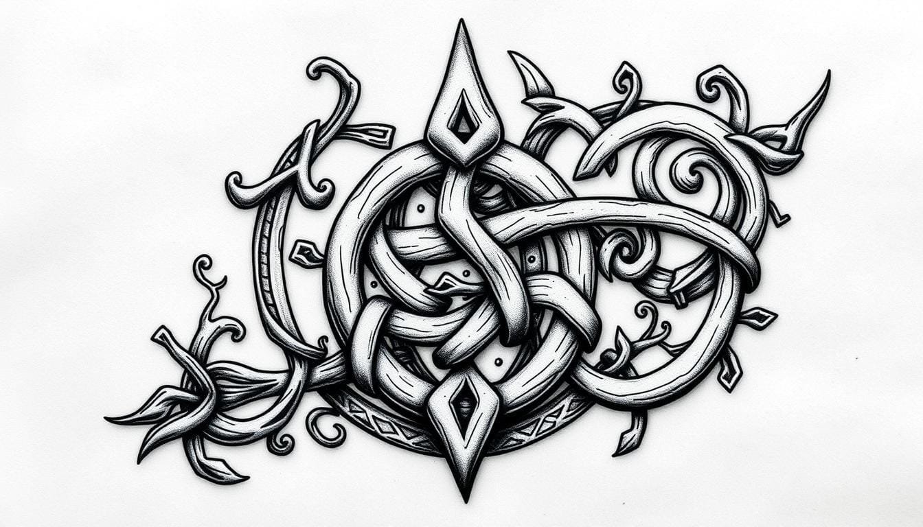 prompt para crear diseños de tatuajes célticos