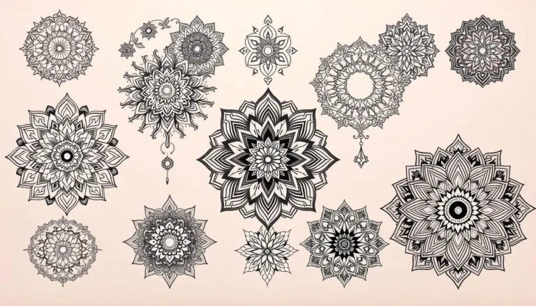 Mejores Prompts para Crear Diseños de Tatuajes de Mandalas con IA 6 prompt para crear diseños de tatuajes de mandalas con IA