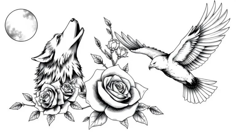 Mejores Prompts para Crear Diseños de Tatuajes de Realismo en Blanco y Negro con IA 2 prompt para crear diseños de tatuajes de realismo en blanco y negro con IA