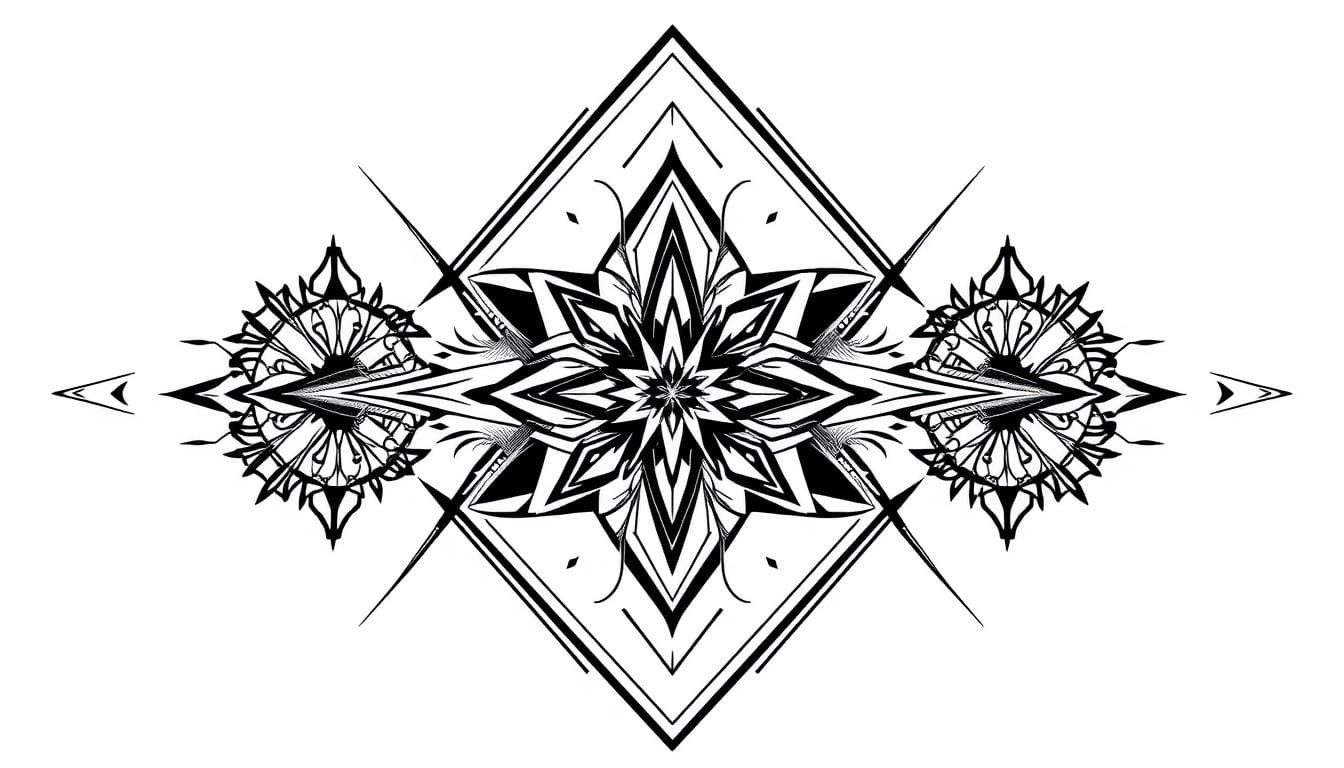 prompt para crear diseños de tatuajes geométricos