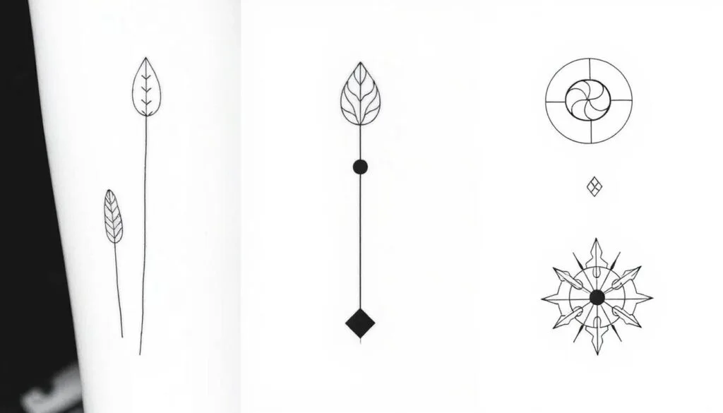 Mejores Prompts para Crear Diseños de Tatuajes Minimalistas con IA 1 prompt para crear diseños de tatuajes minimalistas