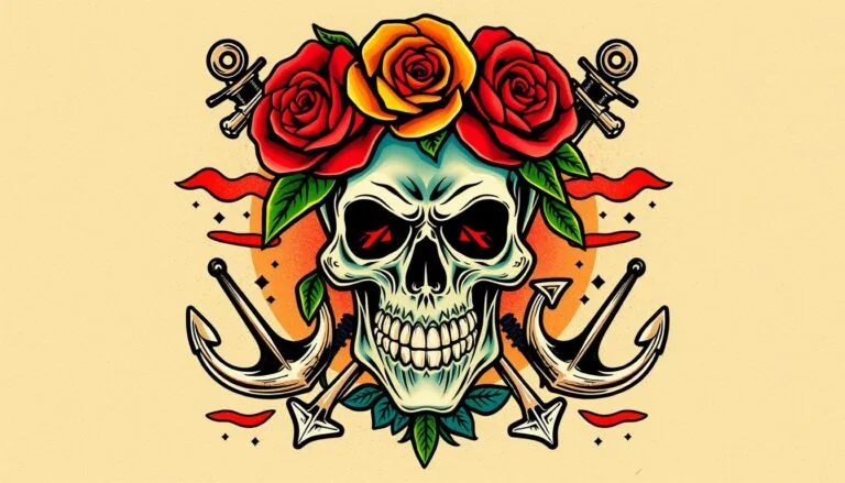 prompt para crear diseños de tatuajes old school