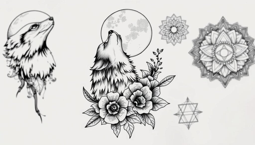 Mejores Prompts para Crear Diseños de Tatuajes Realistas en Blanco y Negro con IA 1 prompt para crear diseños de tatuajes realistas en blanco y negro