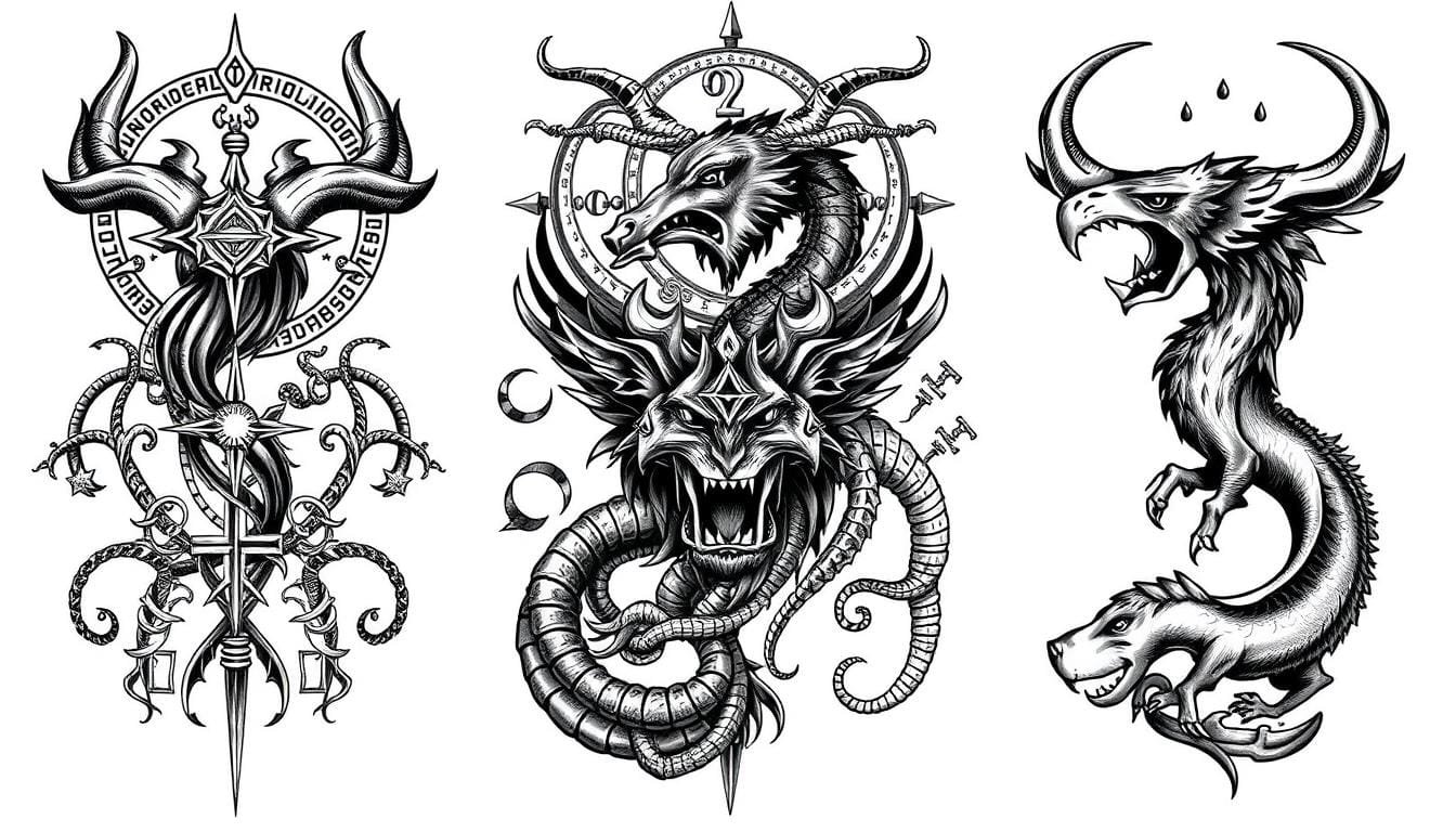 prompt para crear diseños de tatuajes vikingos
