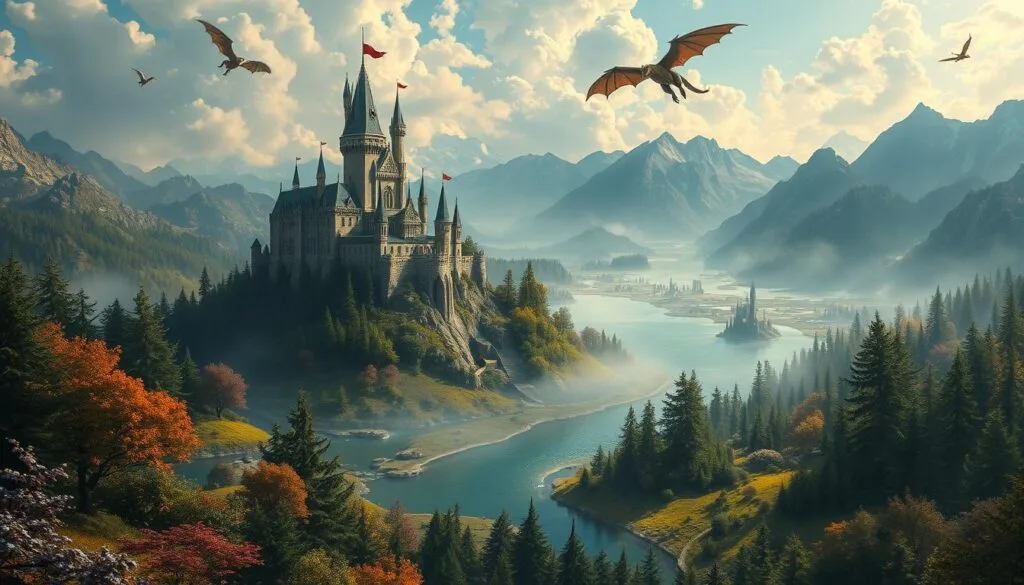 Mejores Prompts para Crear Escenas de Fantasía Medieval con IA 1 prompt para crear escenas de fantasía medieval con IA